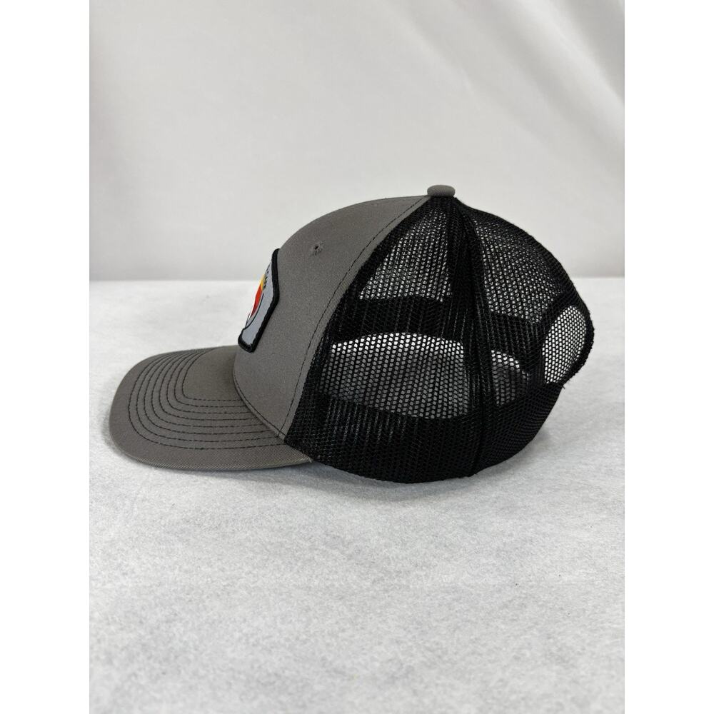 Whole Hog Cafe Hat Mesh Trucker Snapback Black Grey Dadcore - Picture 2 of 6
